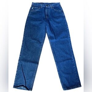 Carhartt Men's Jeans, Dark Blue Relaxed Fit, Cotton, Heavyweight, Size 30 X 31